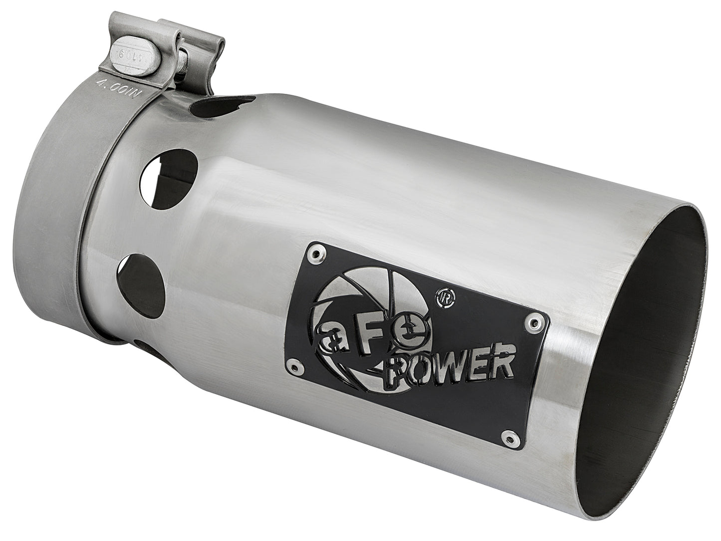 aFe Rebel XD Series 409 Stainless Steel Clamp-on Exhaust Tip Polished