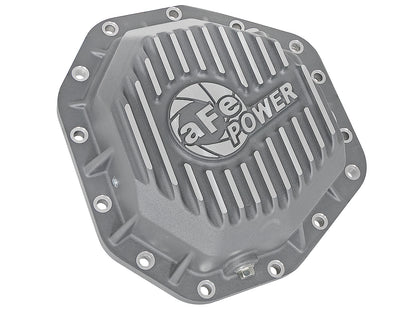 aFe Street Series Rear Differential Cover Raw w/ Machined Fins - Ford 2017-2023 6.7L - Axle Type Dana M275