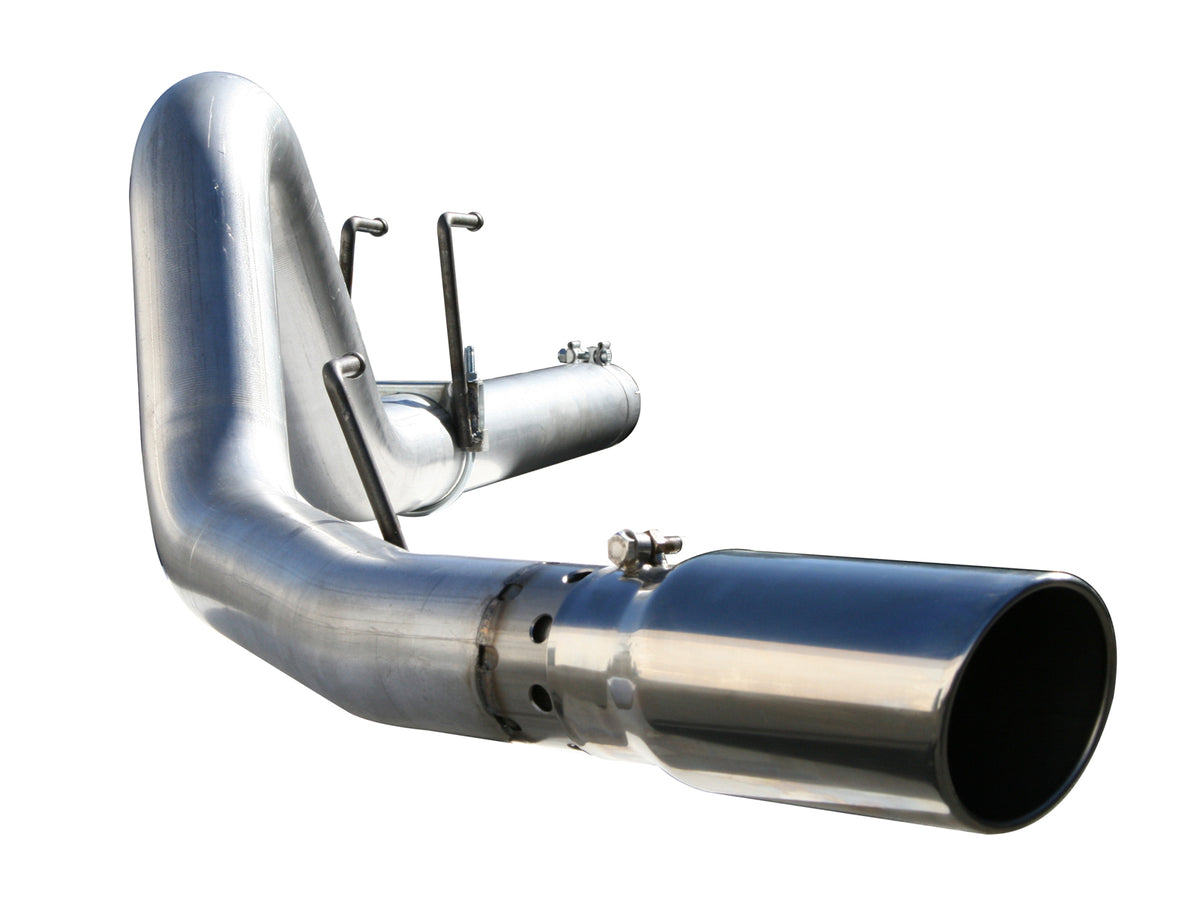 aFe Large Bore-HD 4 IN 409 Stainless Steel DPF-Back Exhaust System - Ford 2008-2010 6.4L