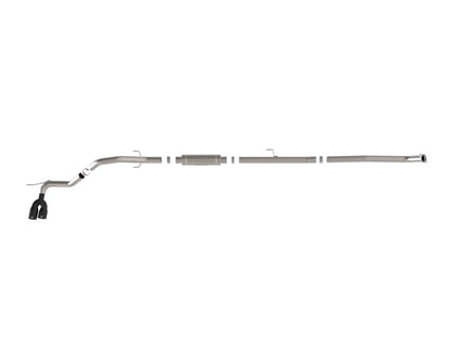aFe Vulcan Series 3 IN Stainless Steel Rear-Side Exit Exhaust System Black