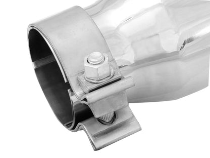 aFe MACH Force-Xp 304 Stainless Steel Clamp-on Exhaust Tip Polished - 49T25354-P06