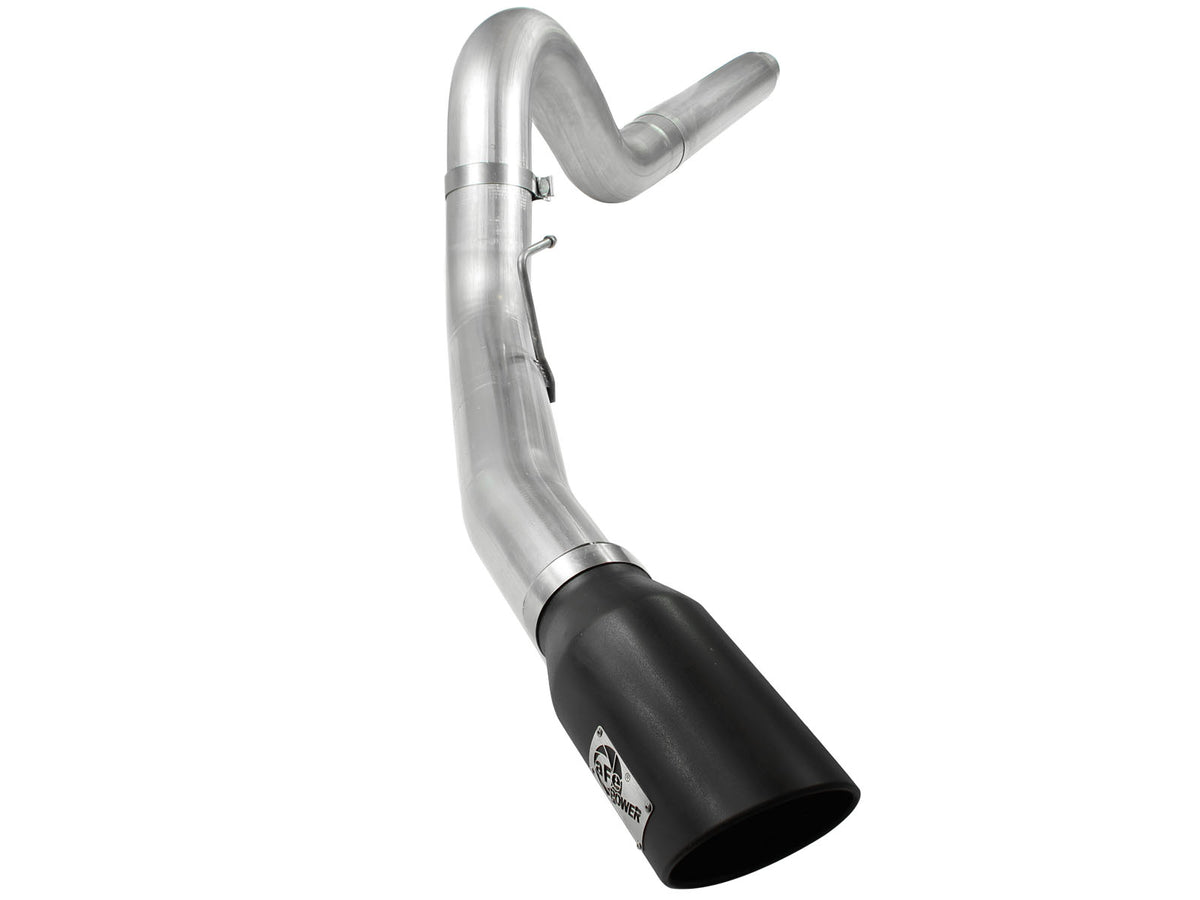aFe ATLAS 5 IN Aluminized Steel DPF-Back Exhaust System w/Black Tip - Ford 2008-2010 6.4L