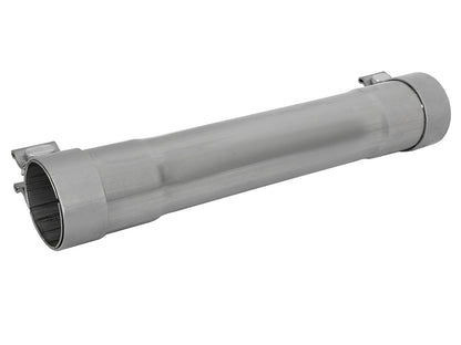 aFe MACH Force-Xp 304 Stainless Steel Resonator Delete Pipe - Clamp Type Band, Overall Length 16 in