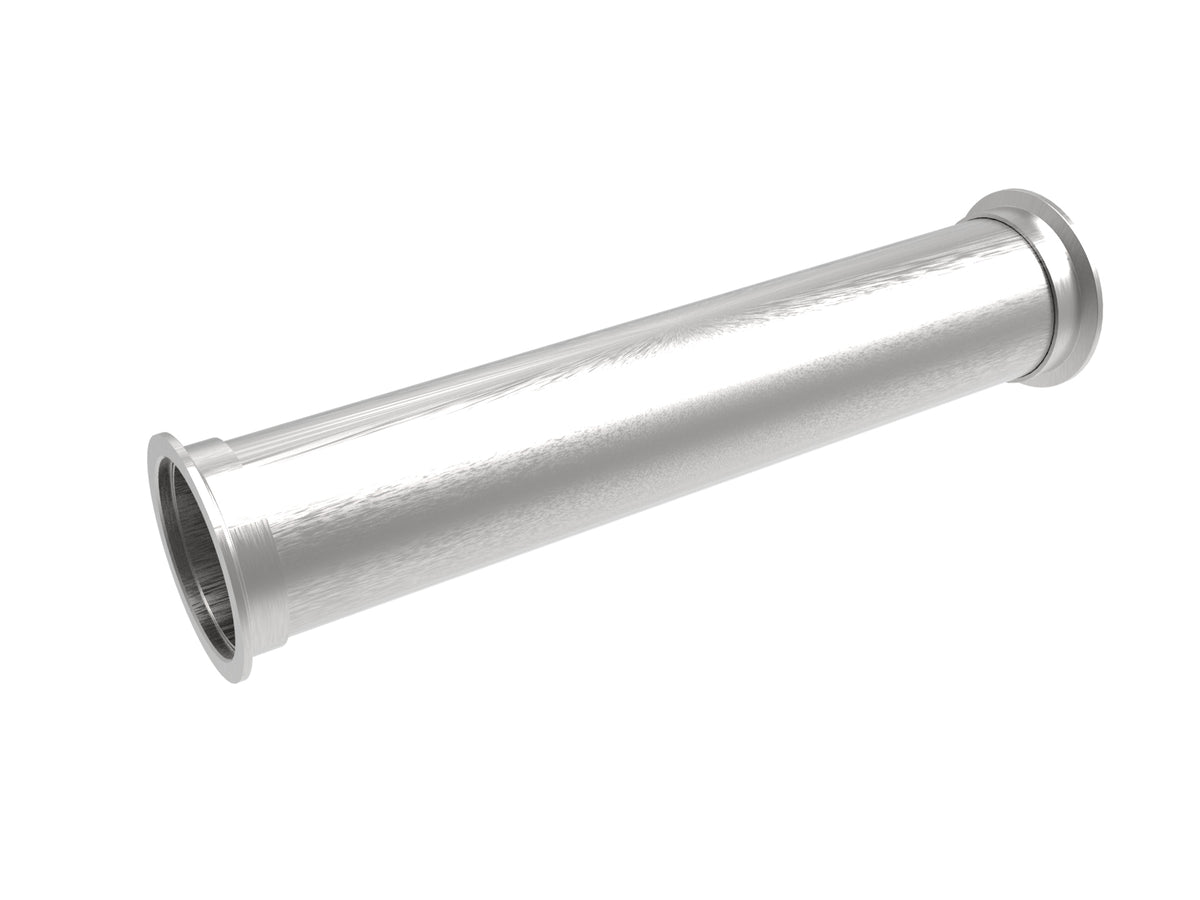 aFe MACH Force-Xp 304 Stainless Steel Resonator Delete Pipe - Clamp Type V-Band, Overall Length 16 in