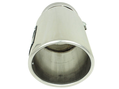 aFe MACH Force-Xp 304 Stainless Steel Clamp-on Exhaust Tip Polished - 49T40501-P12