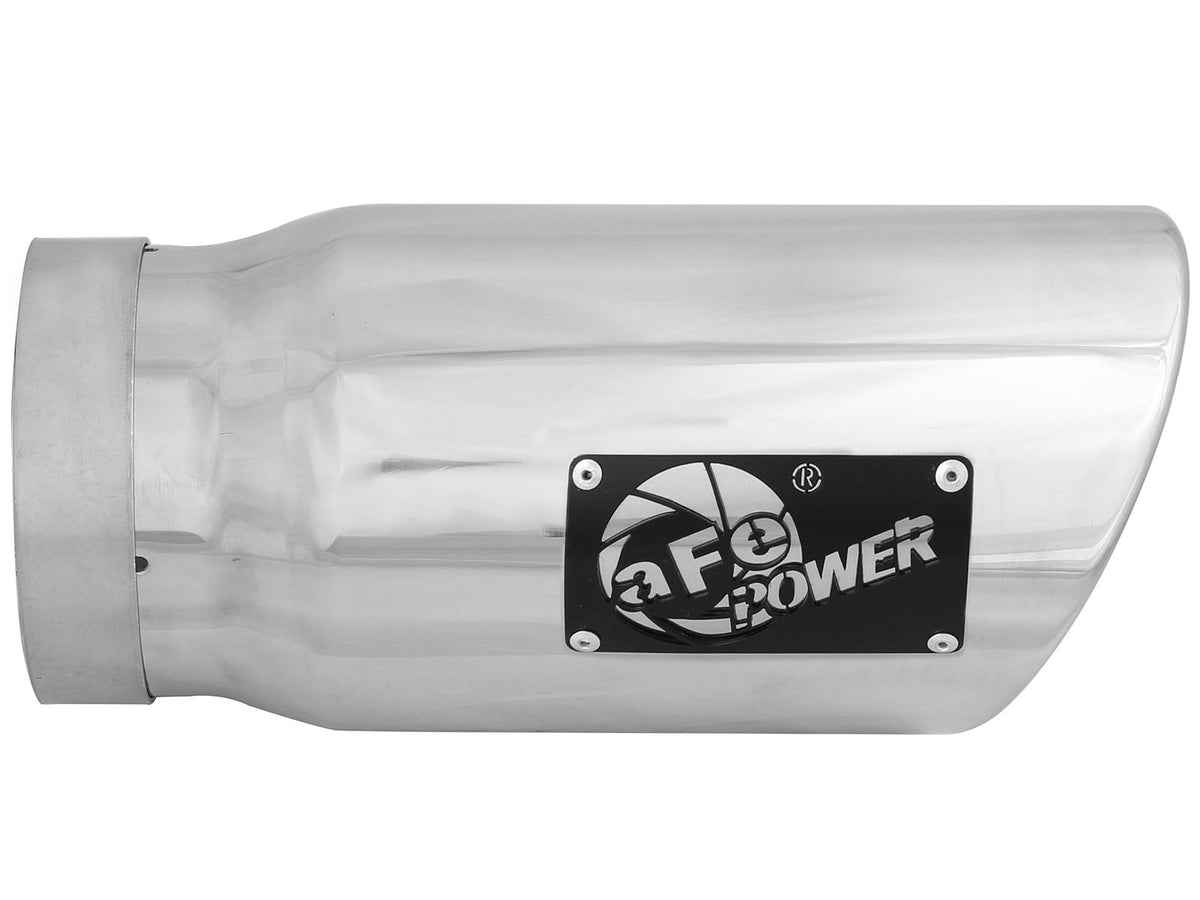 aFe MACH Force-Xp 304 Stainless Steel Clamp-on Exhaust Tip Polished - 49T50601-P12