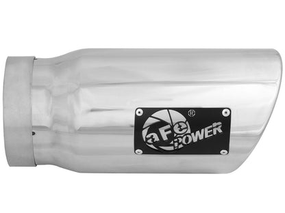 aFe MACH Force-Xp 304 Stainless Steel Clamp-on Exhaust Tip Polished - 49T50601-P12