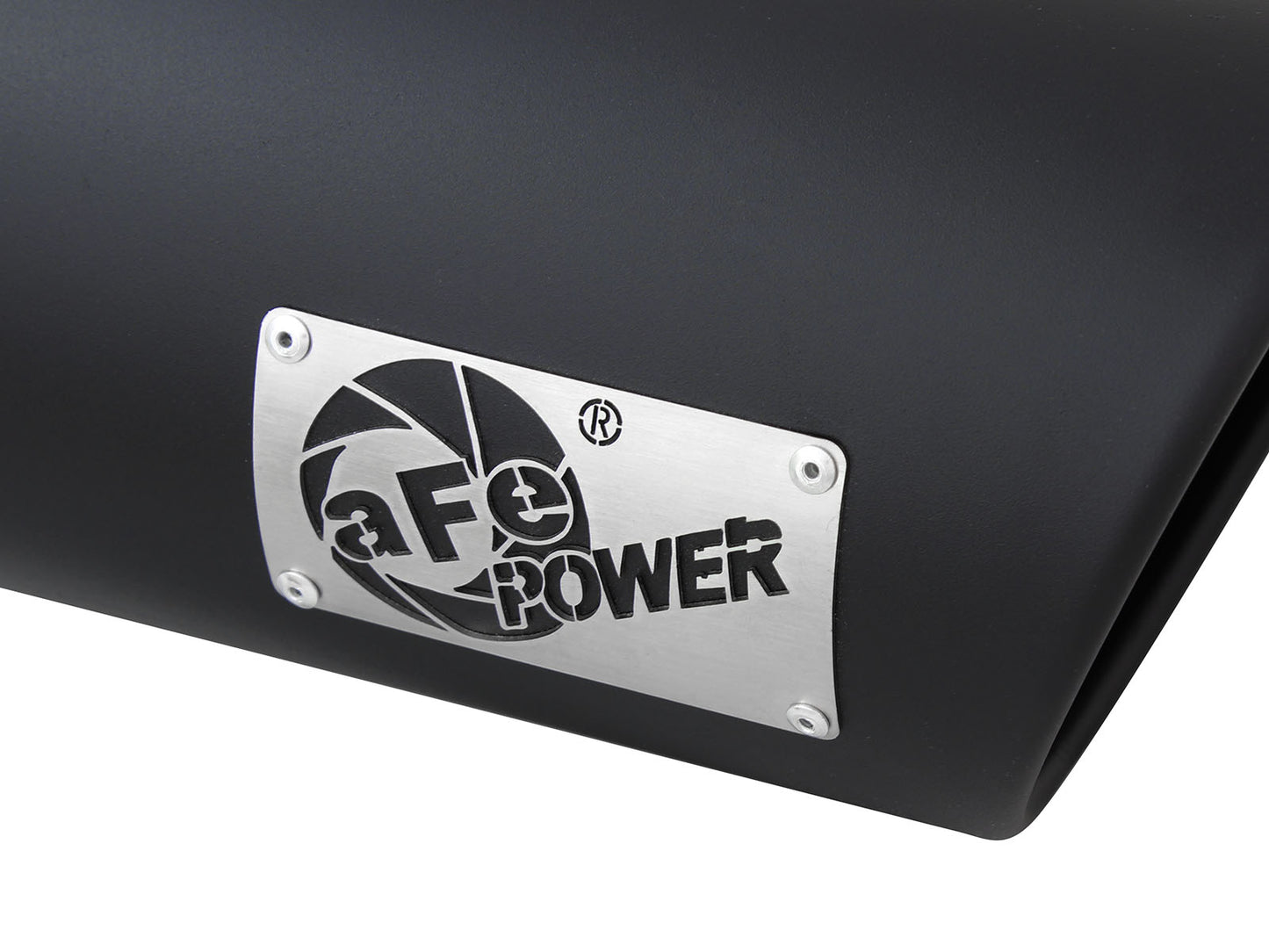 aFe MACH Force-Xp 409 Stainless Steel Clamp-on Exhaust Tip Black - 49T40601-B15