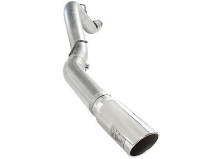 aFe ATLAS 5 IN Aluminized Steel DPF-Back Exhaust System w/Polished Tip - Chevy/GMC 2011-2016 6.6L