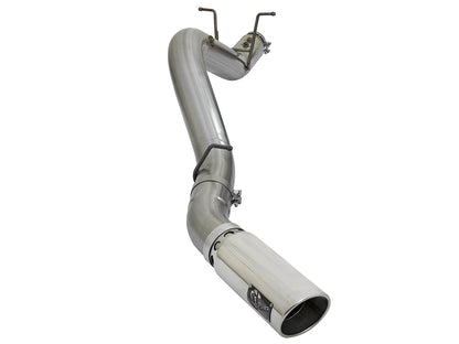 aFe Large Bore-HD 4 IN 409 Stainless Steel DPF-Back Exhaust System w/Polished Tip - Chevy/GMC 2017-2019 6.6L
