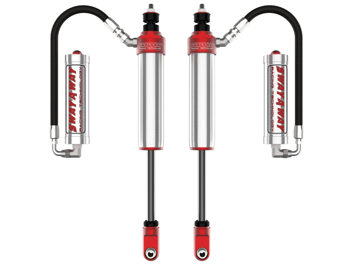 aFe Sway-A-Way 2.5 Front Shock Kit w/ Remote Reservoirs for 2-3.5 IN Lift