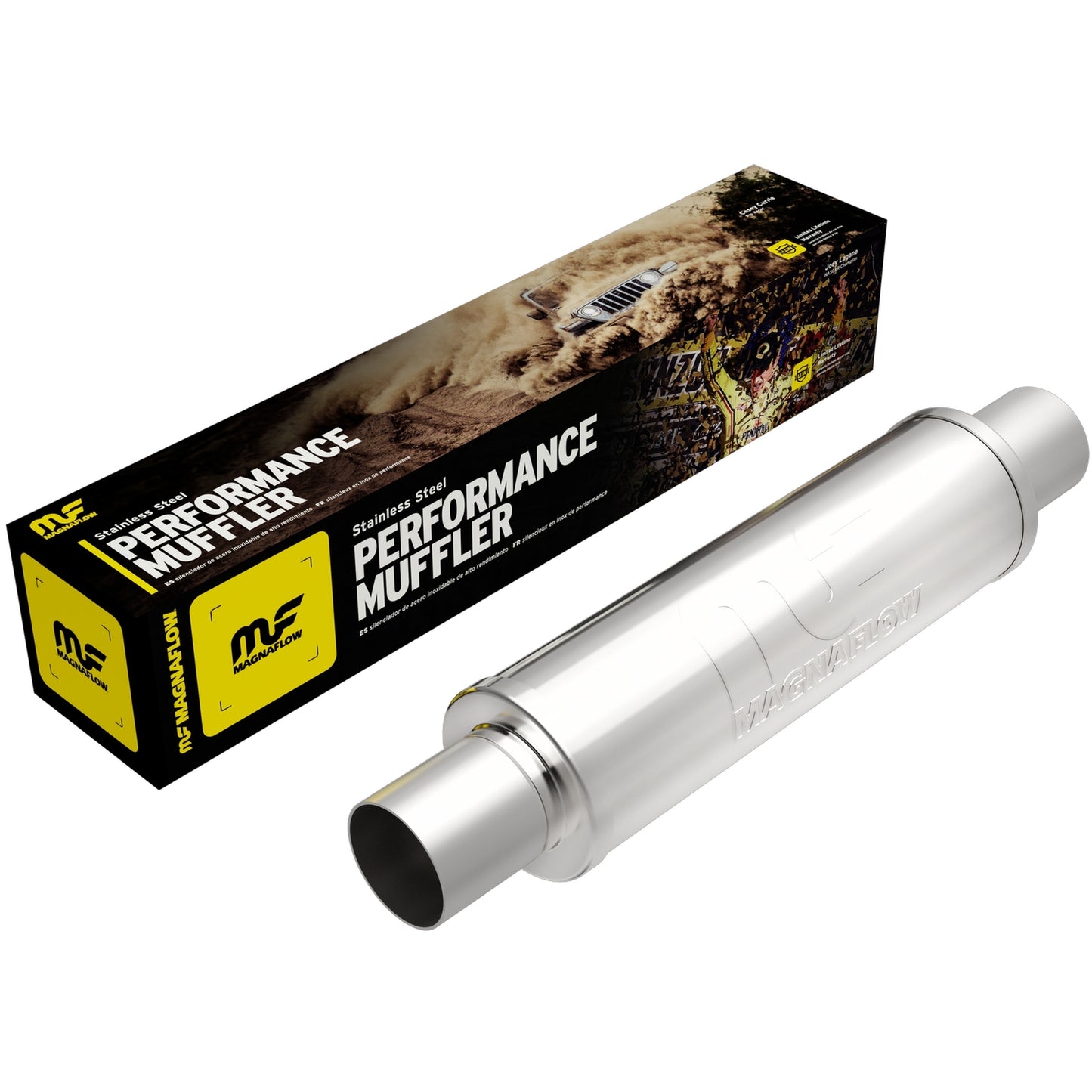 MagnaFlow 2.5 in/2.5 in Center/Center; 4 in x 14 in x 4 in Body Muffler 10416