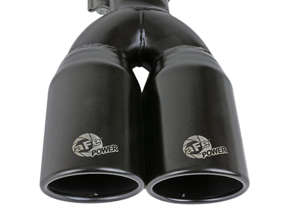 aFe MACH Force-Xp 409 Stainless Steel Clamp-on Exhaust Tip Black - 49T25374-B12