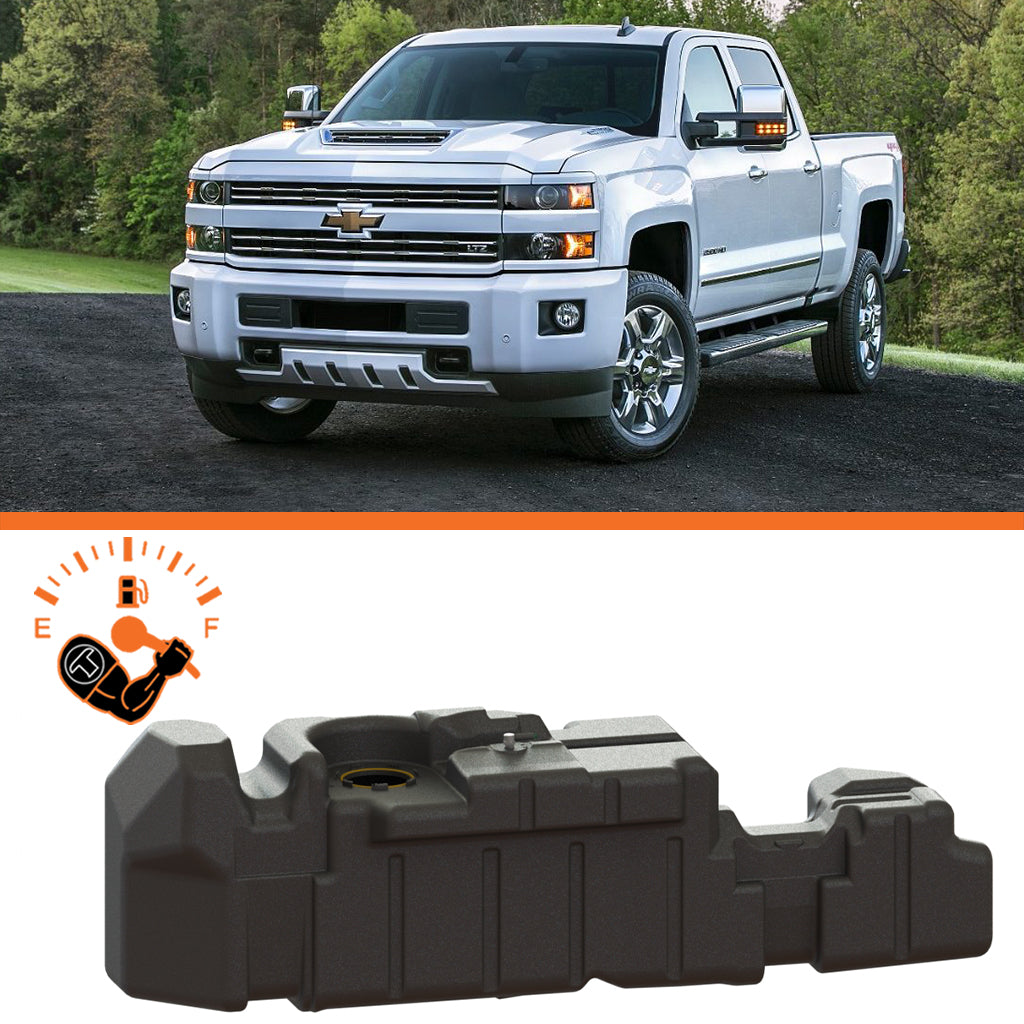 Titan Extra Large Midship Tank - Chevy/GMC 2017-2019 - Increased Capacity 20 gal, Tank Capacity 56 gal