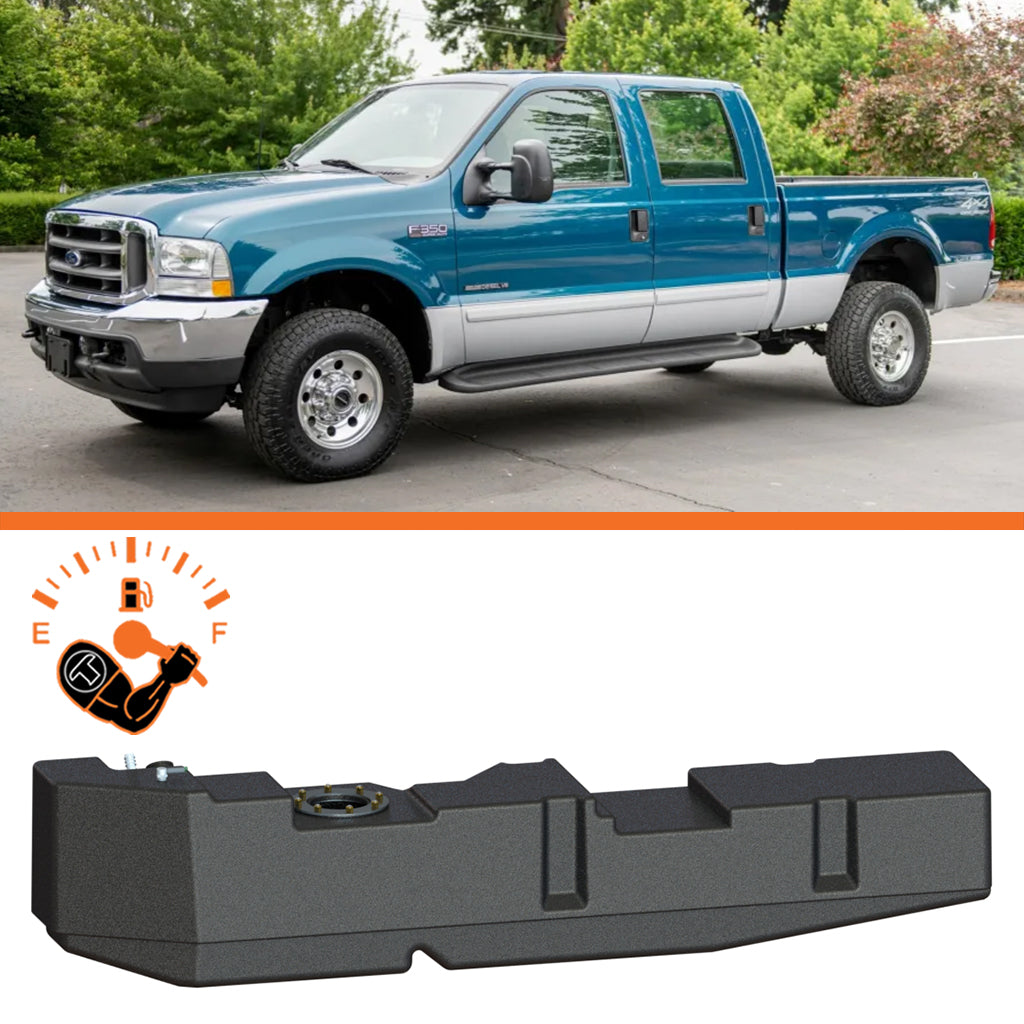 Titan Extra Large Midship Tank - Ford 1999-2007 - Increased Capacity 23 gal, Stock Tank Capacity 28 gal