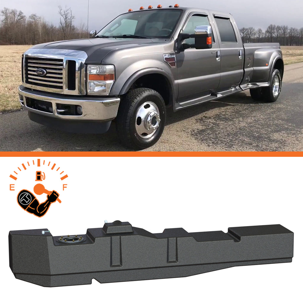 Titan Extra Large Midship Tank - Ford 2008-2010 - Increased Capacity 31 gal, Stock Tank Capacity 36 gal