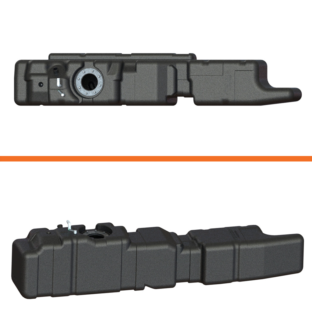 Titan Extra Large Midship Tank - Ford 2011-2016 - Increased Capacity 29 gal, Stock Tank Capacity 36 gal