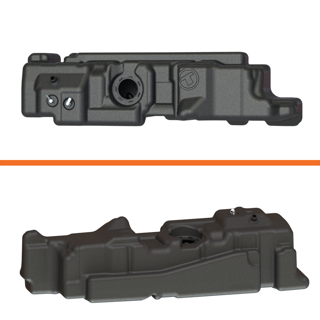 Titan Extra Large Midship Tank - Ford 2011-2016 - Increased Capacity 34 gal, Stock Tank Capacity 26 gal