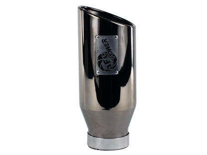aFe MACH Force-Xp 409 Stainless Steel Clamp-on Exhaust Tip Black Chrome