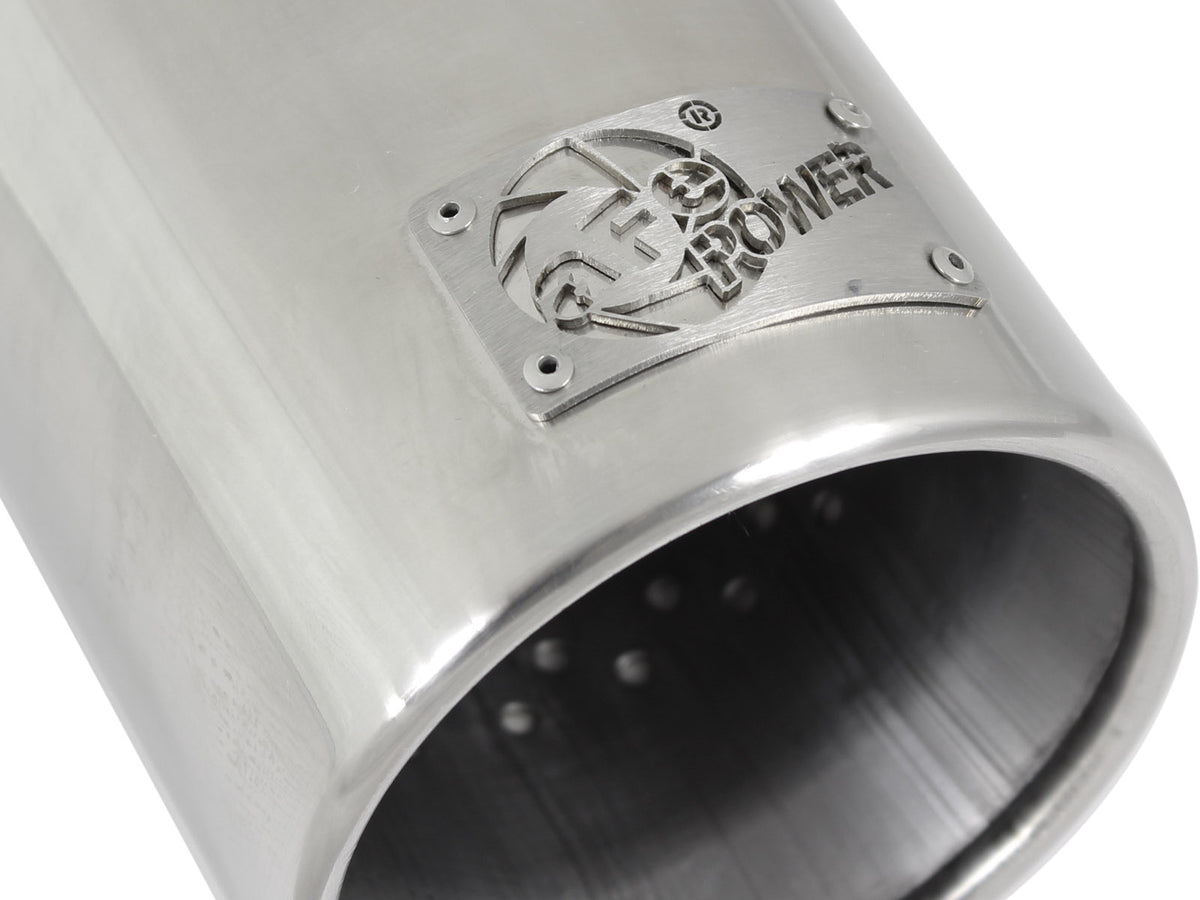 aFe MACH Force-Xp 304 Stainless Steel Clamp-on Exhaust Tip Polished - 49-92043-P