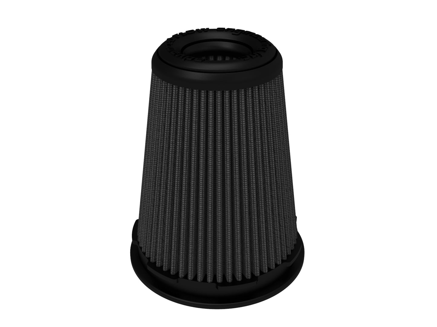 aFe Momentum Intake Replacement Air Filter w/ Black Pro 5R Media - Flange Inside Diameter 3.50 in, Base Diameter 5 in