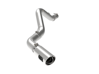 aFe Large Bore-HD 5 IN 409 Stainless Steel DPF-Back Exhaust System w/Polished Tip - Chevy/GMC 2020-2023 6.6L