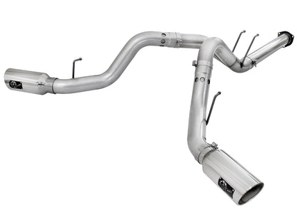aFe ATLAS 4 IN Aluminized Steel DPF-Back Exhaust System w/Polished Tip - Ford 2011-2014 6.7L