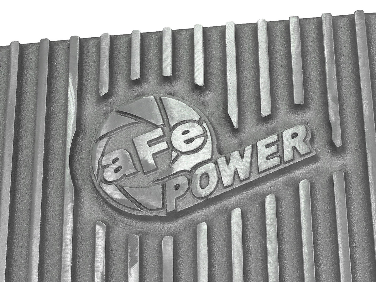 aFe Street Series Transmission Pan Raw w/ Machined Fins - Chevy/GMC 2001-2019 6.6L/8.1L