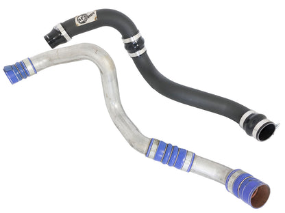 aFe BladeRunner 3 IN Aluminum Hot and Cold Charge Pipe Kit Black - Chevy/GMC 2011-2016 6.6L