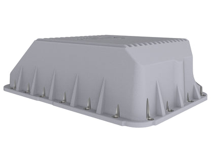 aFe Street Series Transmission Pan Black w/ Machined Fins - Ford 1994-2010
