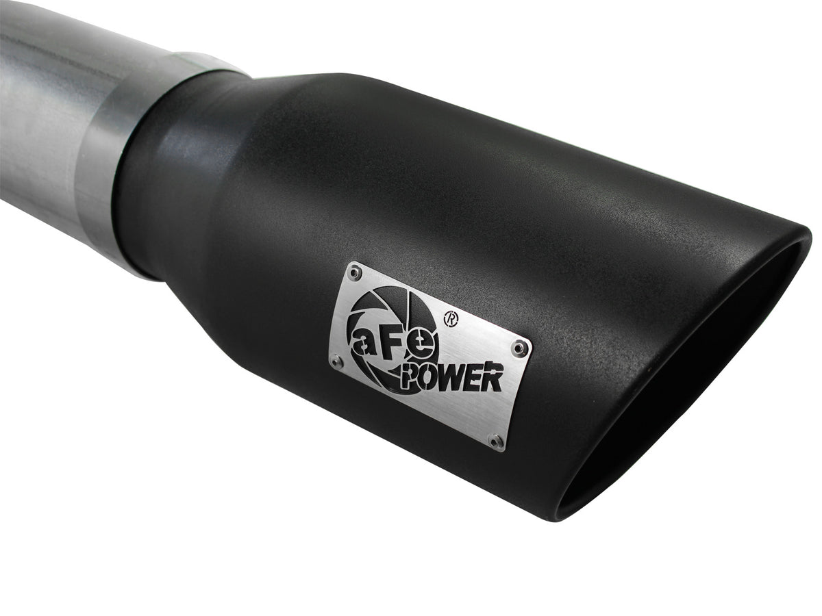 aFe ATLAS 5 IN Aluminized Steel DPF-Back Exhaust System w/Black Tip - Chevy/GMC 2007-2010 6.6L