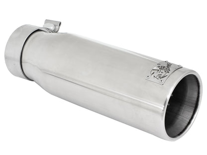 aFe MACH Force-Xp 304 Stainless Steel Clamp-on Exhaust Tip Polished - 49-92043-P