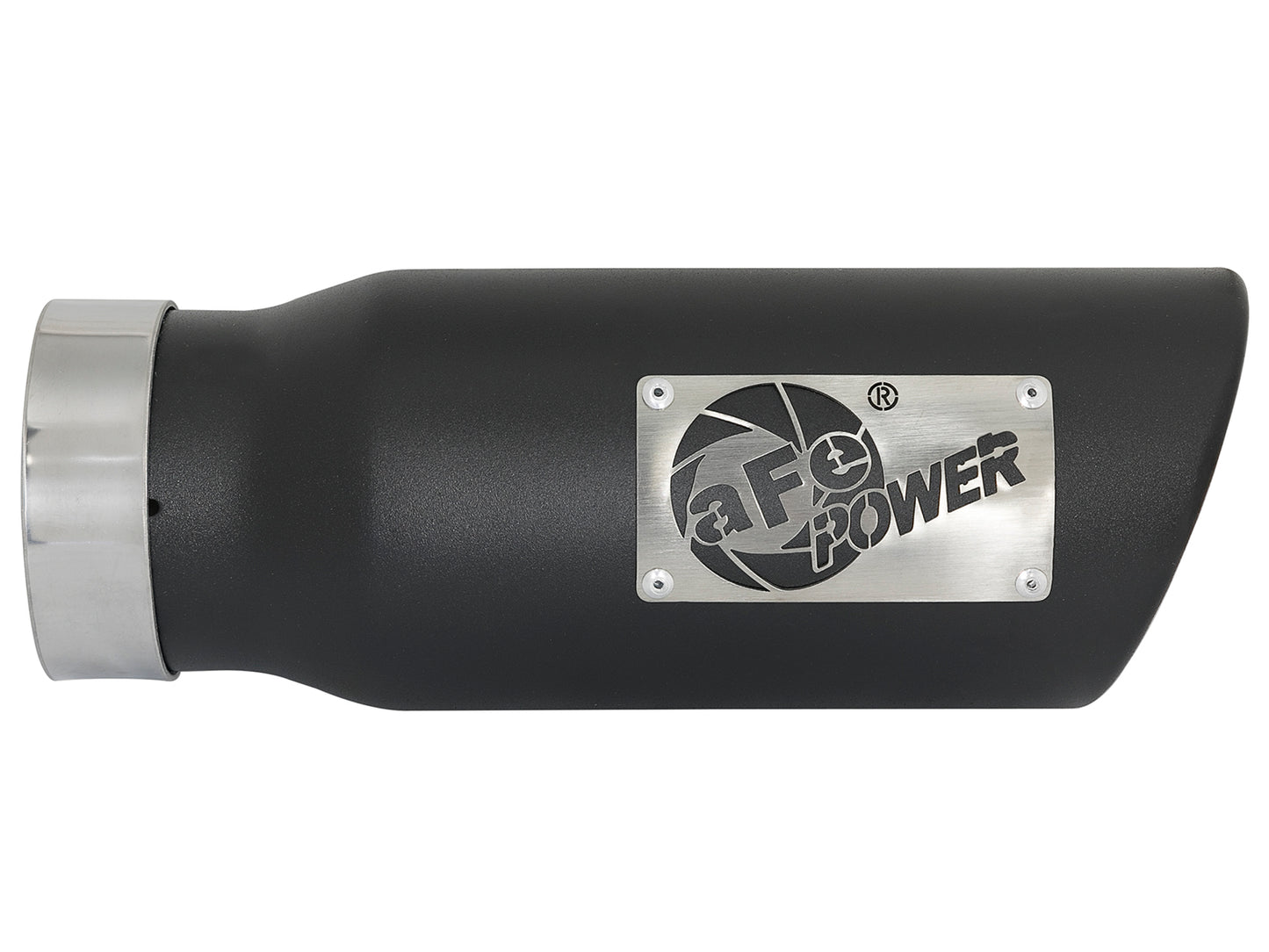 aFe MACH Force-Xp 409 Stainless Steel Clamp-on Exhaust Tip Black - 49T35451-B12