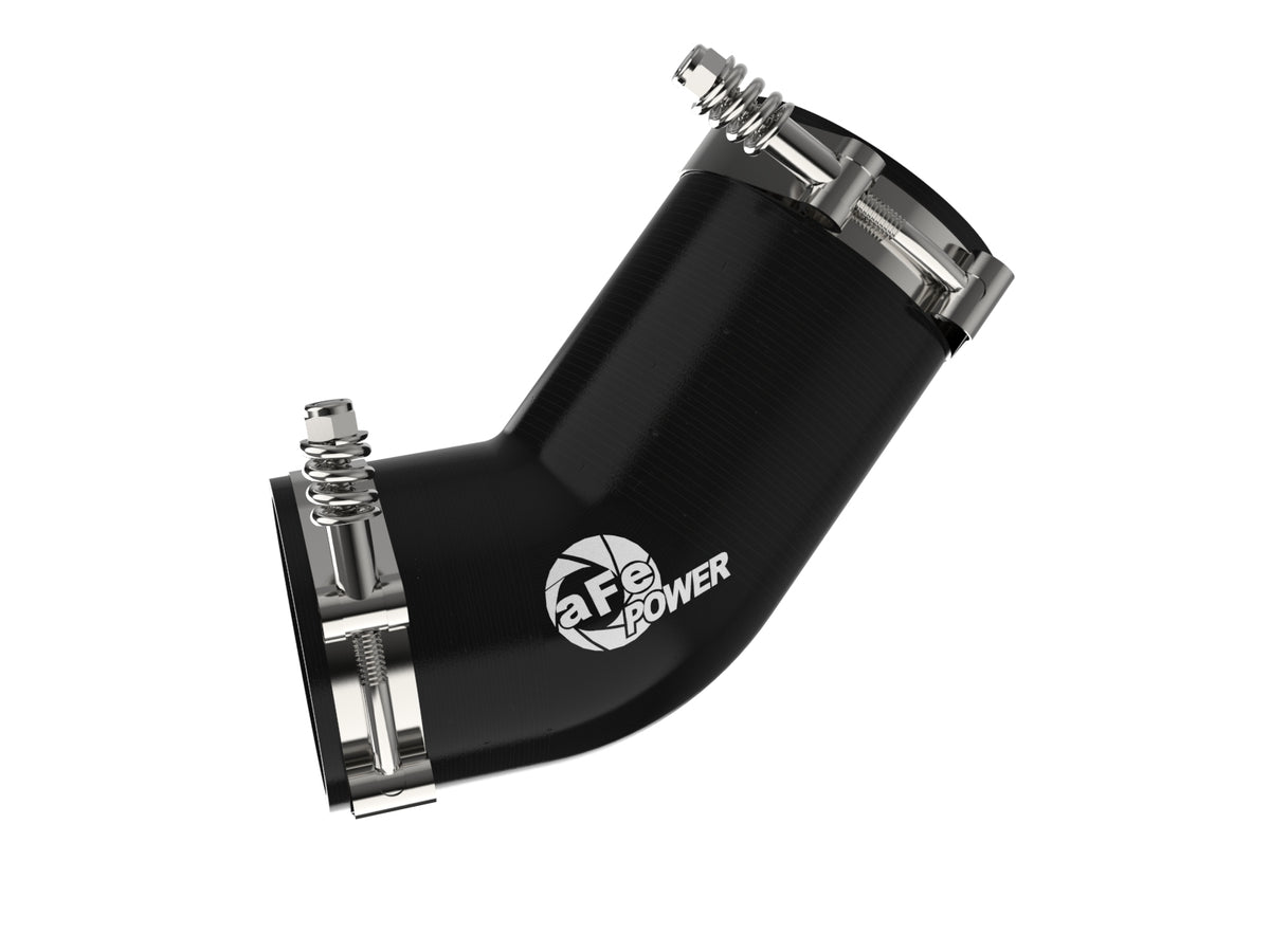 aFe BladeRunner 3 IN Aluminum Hot Charge Pipe Black - Ram 2019-2023 6.7L