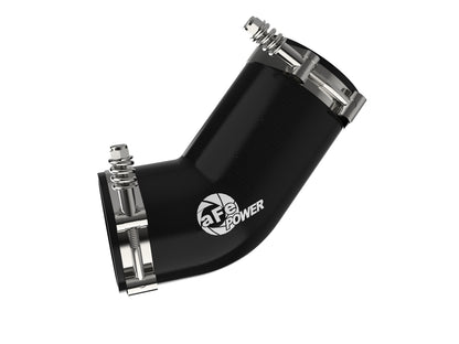 aFe BladeRunner 3 IN Aluminum Hot Charge Pipe Black - Ram 2019-2023 6.7L