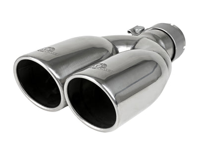 aFe MACH Force-Xp 304 Stainless Steel Clamp-on Exhaust Tip Polished - 49T25374-P12