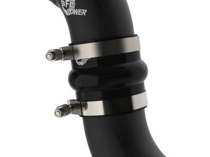 aFe BladeRunner 3-1/2 IN Aluminum Cold Charge Pipe Black - Chevy/GMC 2006-2010 6.6L