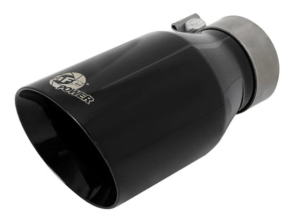 aFe MACH Force-Xp 304 Stainless Steel Clamp-on Exhaust Tip Black - 49T30454-B092