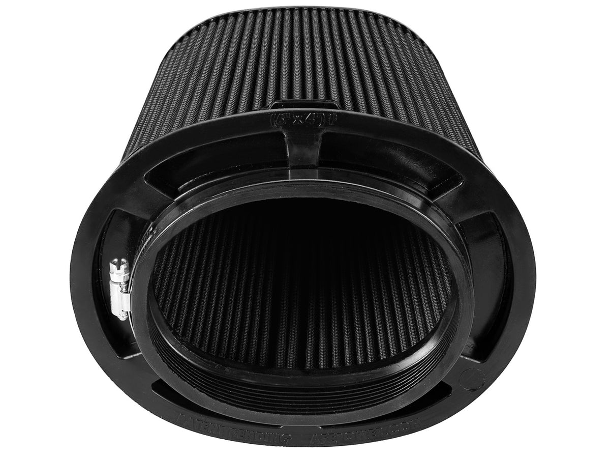 aFe Momentum Intake Replacement Air Filter w/ Black Pro 5R Media (Pair) - Flange Inside Diameter 6 x 4 in, Height 10 in