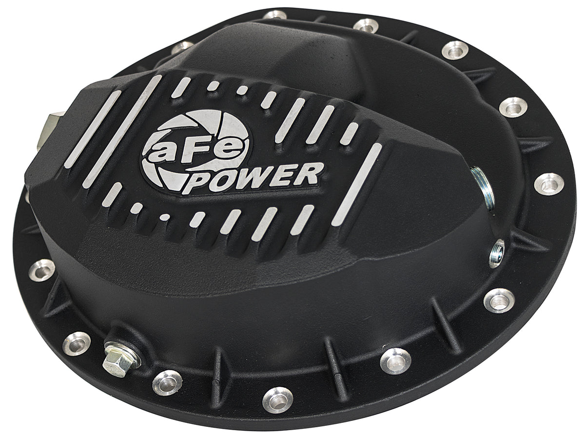 aFe Pro Series Rear Differential Cover Black w/ Machined Fins - Chevy/GMC 1999-2013