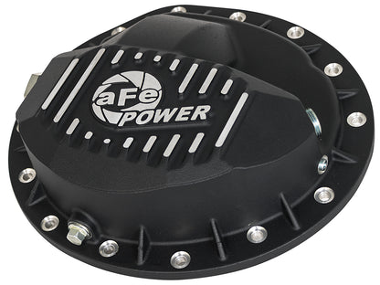 aFe Pro Series Rear Differential Cover Black w/ Machined Fins - Chevy/GMC 1999-2013
