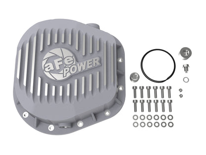 aFe Street Series Rear Differential Cover Raw w/ Machined Fins - Ford 1988-2026