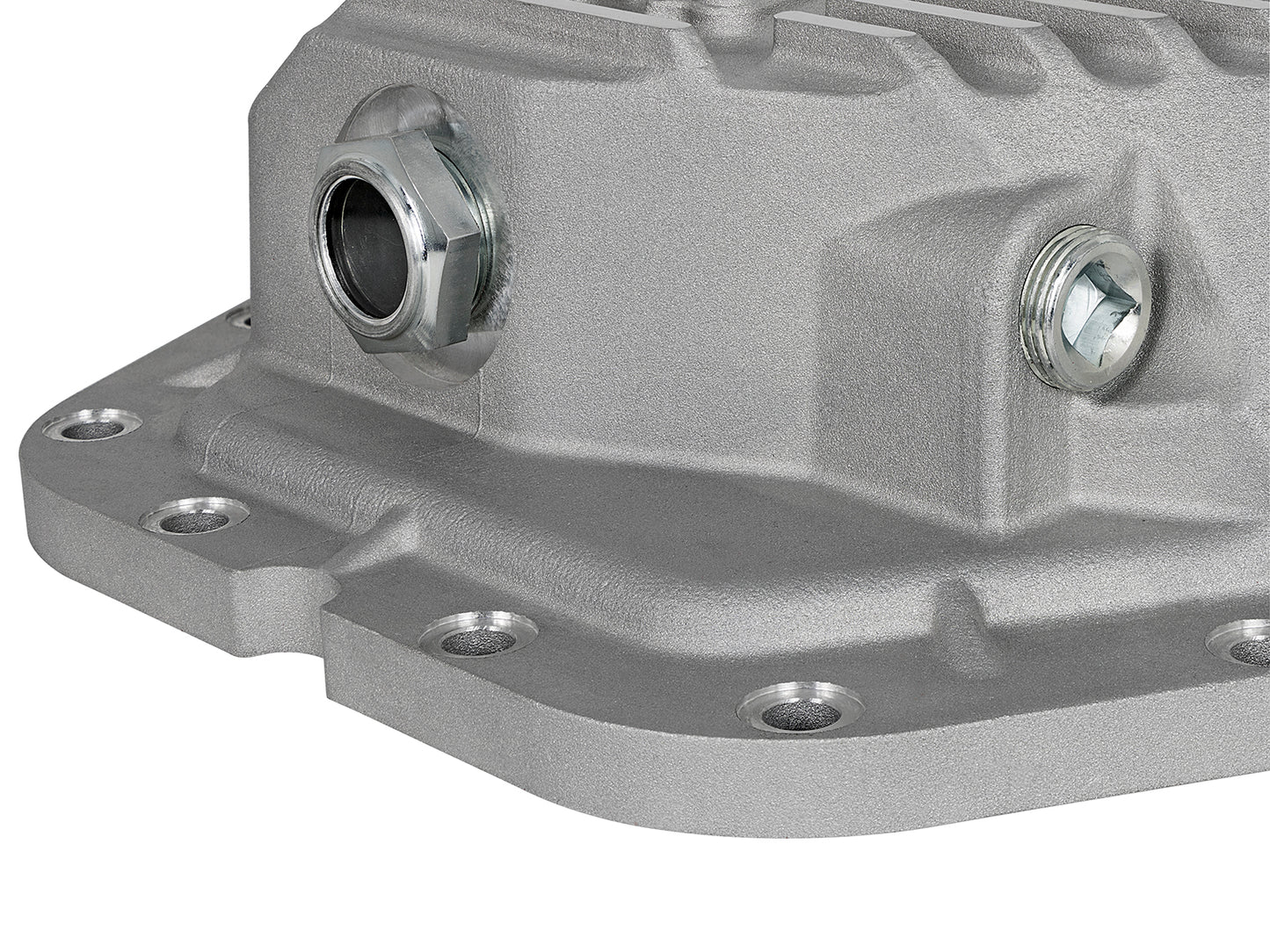 aFe Street Series Rear Differential Cover Raw w/ Machined Fins - Ford 2017-2023 6.7L - Axle Type Dana M300