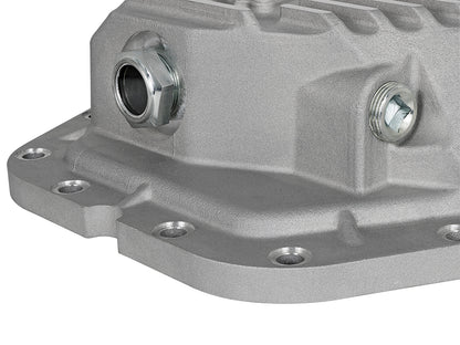 aFe Street Series Rear Differential Cover Raw w/ Machined Fins - Ford 2017-2023 6.7L - Axle Type Dana M300