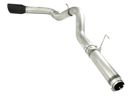 aFe ATLAS 5 IN Aluminized Steel DPF-Back Exhaust System w/Black Tip - Dodge/Ram 2007-2012 6.7L
