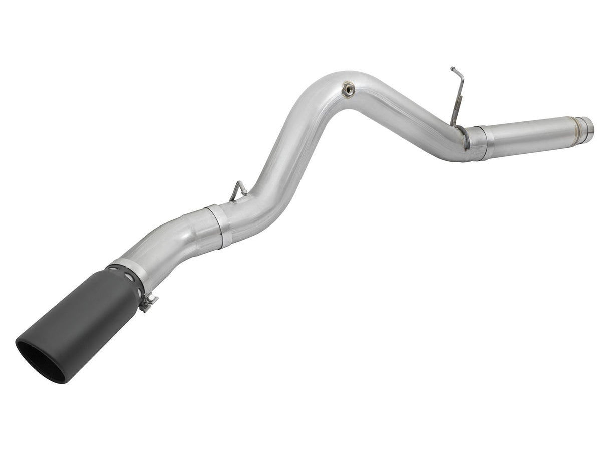 aFe ATLAS 5 IN Aluminized Steel DPF-Back Exhaust System w/Black Tip - Chevy/GMC 2016 6.6L