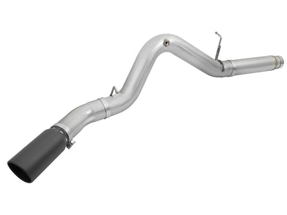 aFe ATLAS 5 IN Aluminized Steel DPF-Back Exhaust System w/Black Tip - Chevy/GMC 2016 6.6L