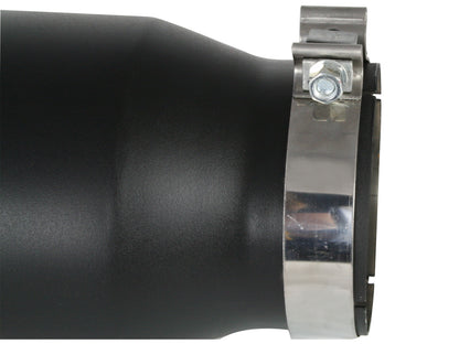 aFe MACH Force-Xp 409 Stainless Steel Clamp-on Exhaust Tip Black Right Side Exit - 49T50701-B15