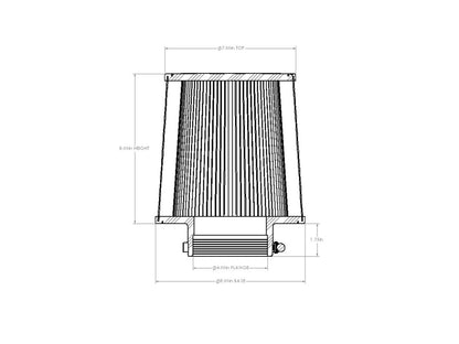 aFe Magnum FORCE Intake Replacement Air Filter w/ D2 Dura-Dry Media - 21-90026V