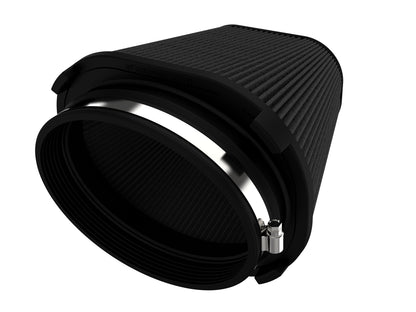 aFe Track Series Intake Replacement Air Filter w/ Black Pro 5R Media - Black, Flange Inside Diameter 5.50 x 7.50 in